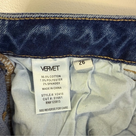 Vervet Straight Leg Teaming Up Jeans Size 26 / 3 - Picture 3 of 6